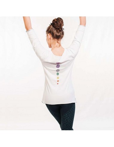 Top yoga da donna bianco - Abbigliamento yoga biologico - Kundalini 50% de réduction en Octobre 2024