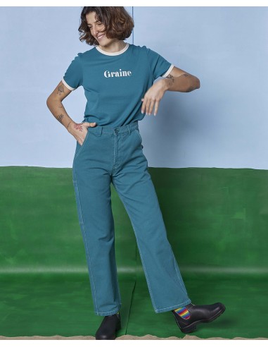 Pantalon workwear en coton biologique s'inspire de l'anatomie humaine