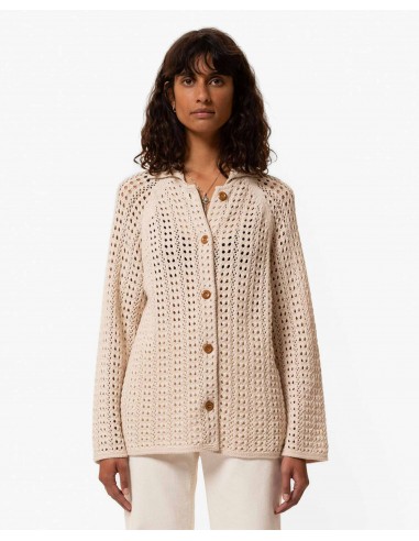 Cardigan ajouré en crochet bio Par le système avancé 