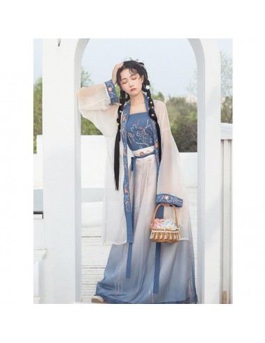 Hanfu  Bleu Traditionnel Comparez plus de prix