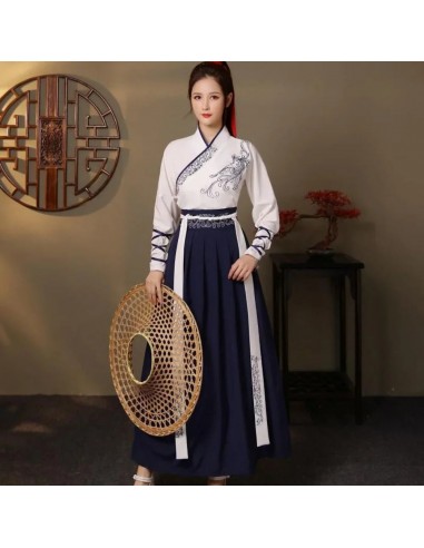 Hanfu  Blanc et Bleu sur le site 