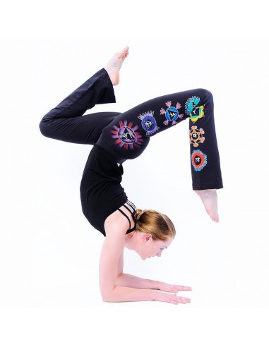 Pantalon yoga femme Chakras Kundalini le concept de la Pate a emporter 