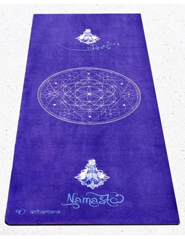 Tapis de yoga indigo antidérapant épaisseur 6mm Namasté Découvrez la collection