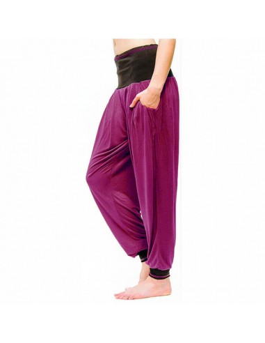 Pantalon yoga large femme - Vinyasa - Prune En savoir plus