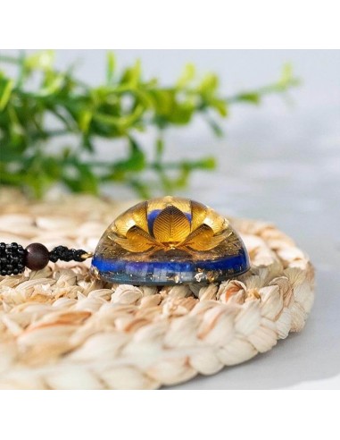 Pendentif orgone Fleur de Lotus - Lapis-lazuli acheter