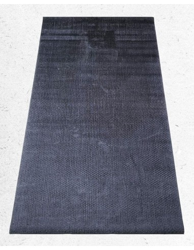 Grey ëmweltfrëndlech Yoga Mat aus Naturgummi a gewéckelt Jute en ligne